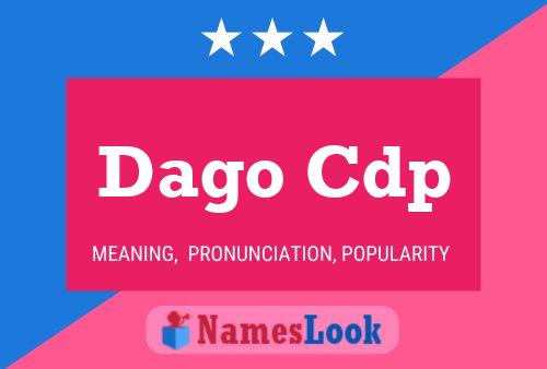 Dago Cdp Namensposter