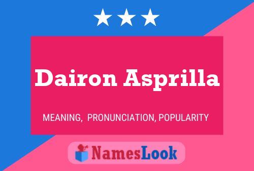 Dairon Asprilla Namensposter