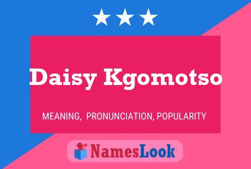 Daisy Kgomotso Namensposter