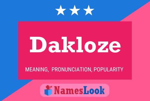 Dakloze Namensposter