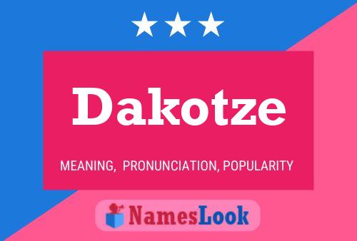 Dakotze Namensposter