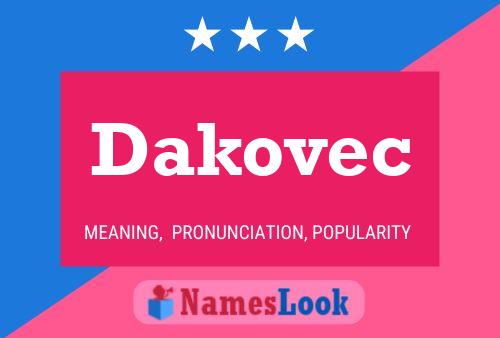 Dakovec Namensposter