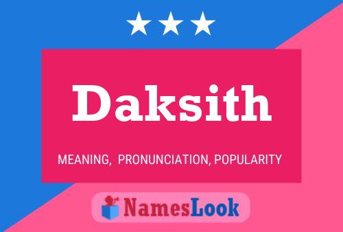 Daksith Namensposter