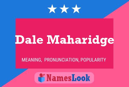 Dale Maharidge Namensposter