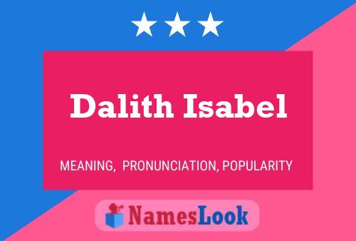 Dalith Isabel Namensposter