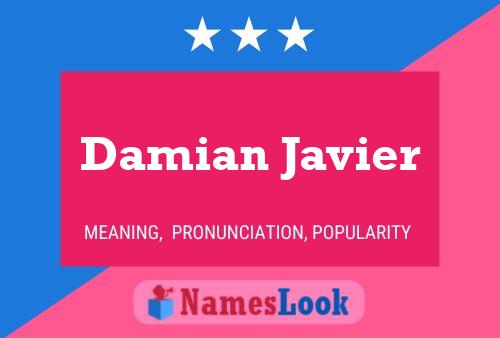 Damian Javier Namensposter