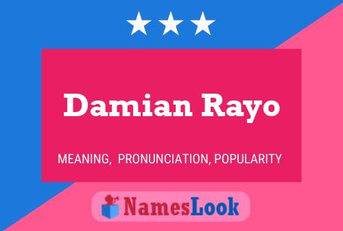 Damian Rayo Namensposter