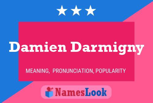 Damien Darmigny Namensposter