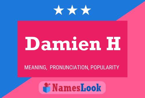 Damien H Namensposter