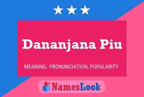 Dananjana Piu Namensposter