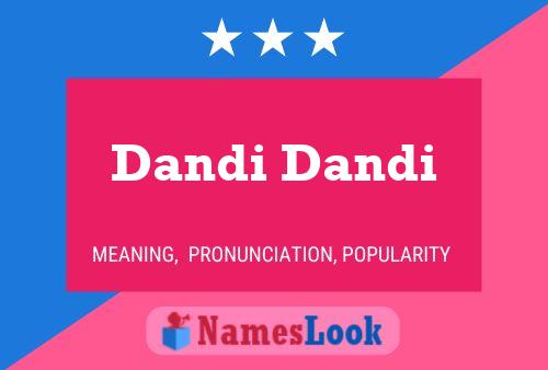 Dandi Dandi Namensposter