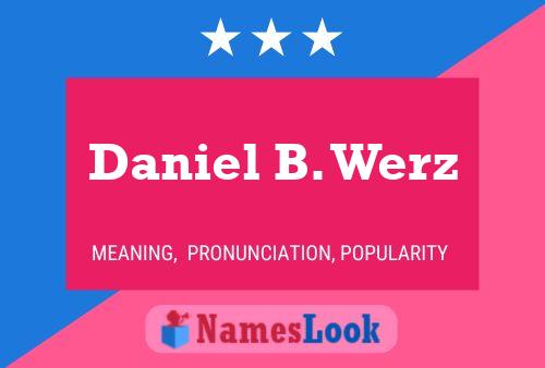 Daniel B. Werz Namensposter