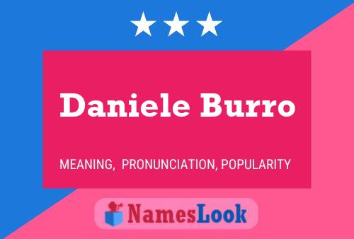 Daniele Burro Namensposter