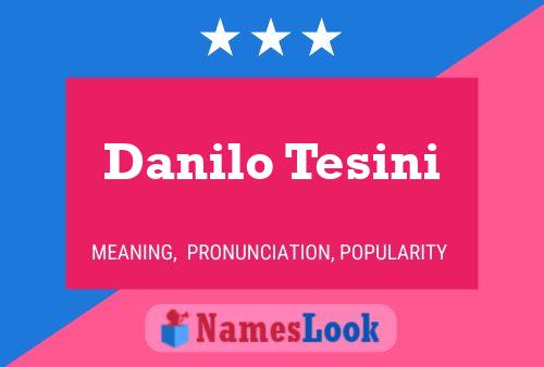 Danilo Tesini Namensposter