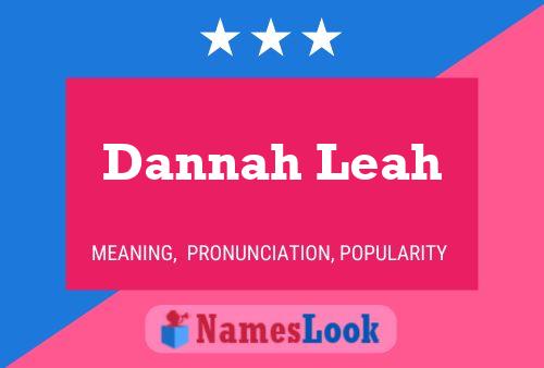 Dannah Leah Namensposter