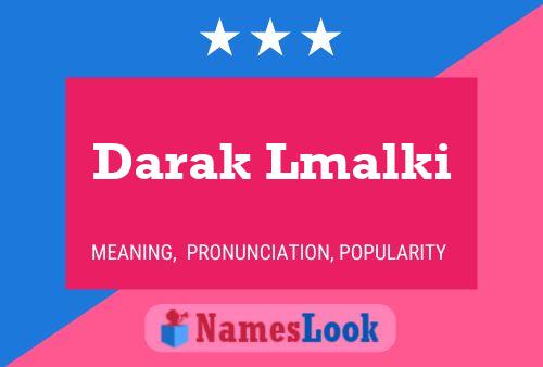 Darak Lmalki Namensposter