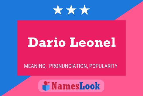 Dario Leonel Namensposter