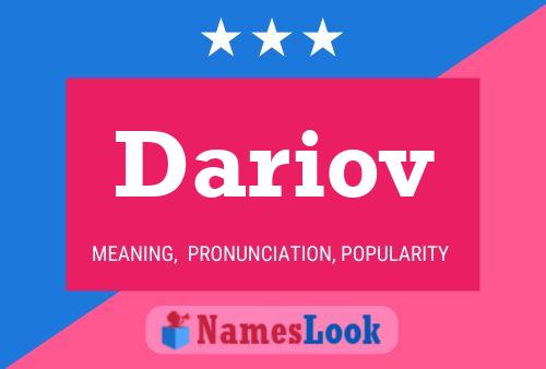 Dariov Namensposter