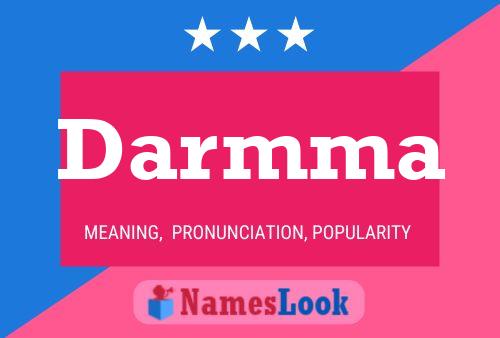 Darmma Namensposter