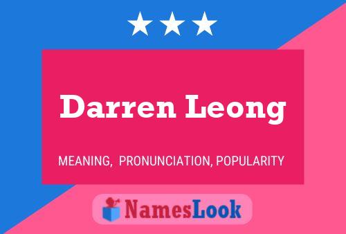 Darren Leong Namensposter