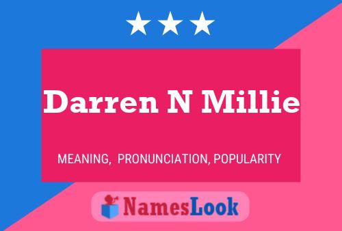 Darren N Millie Namensposter