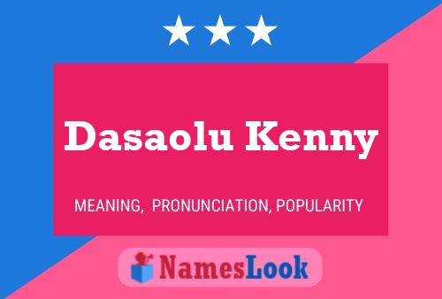 Dasaolu Kenny Namensposter