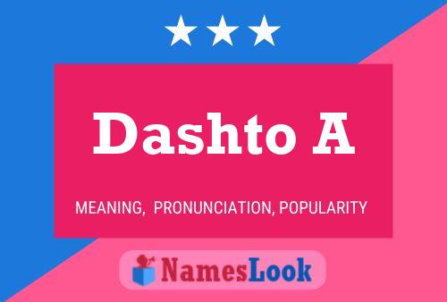 Dashto A Namensposter