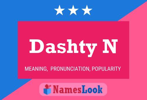 Dashty N Namensposter