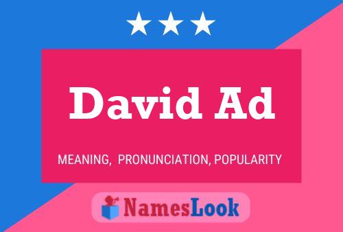 David Ad Namensposter