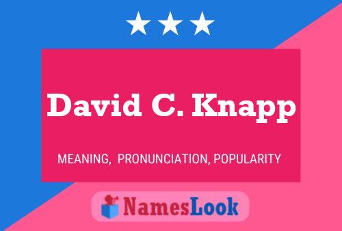 David C. Knapp Namensposter