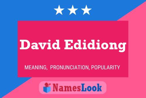 David Edidiong Namensposter