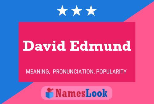 David Edmund Namensposter