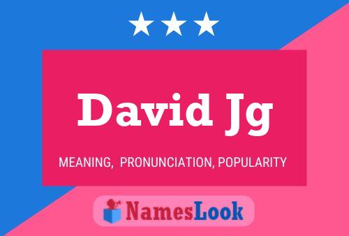 David Jg Namensposter