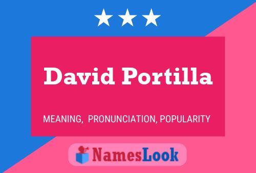 David Portilla Namensposter