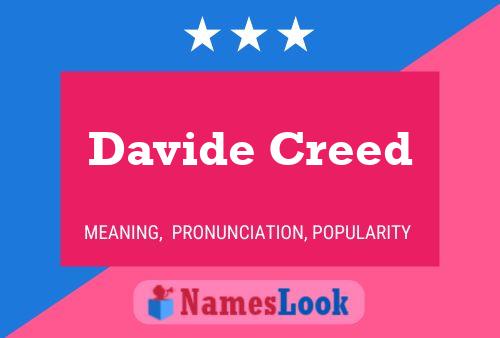 Davide Creed Namensposter