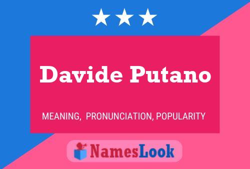 Davide Putano Namensposter