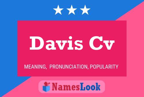 Davis Cv Namensposter