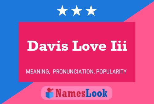 Davis Love Iii Namensposter