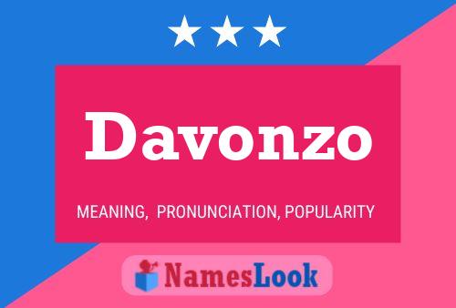 Davonzo Namensposter