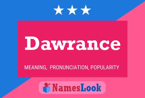 Dawrance Namensposter