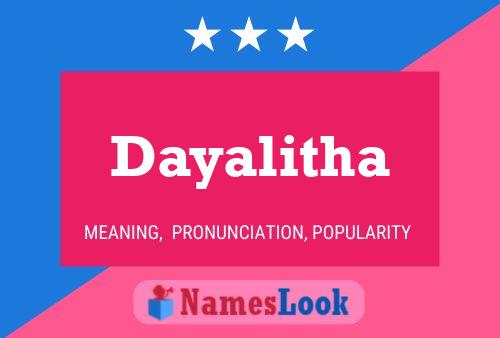 Dayalitha Namensposter