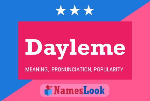 Dayleme Namensposter