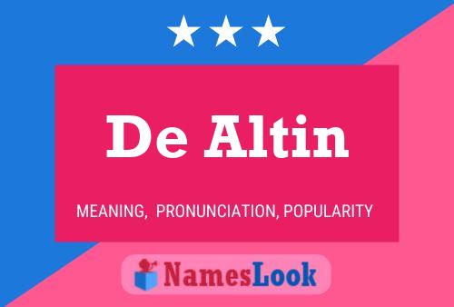 De Altin Namensposter