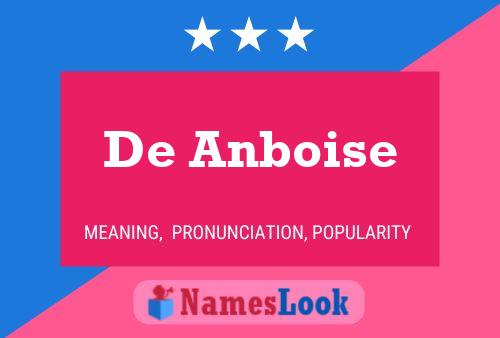 De Anboise Namensposter