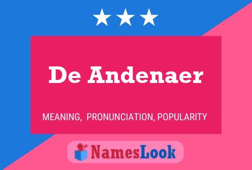 De Andenaer Namensposter