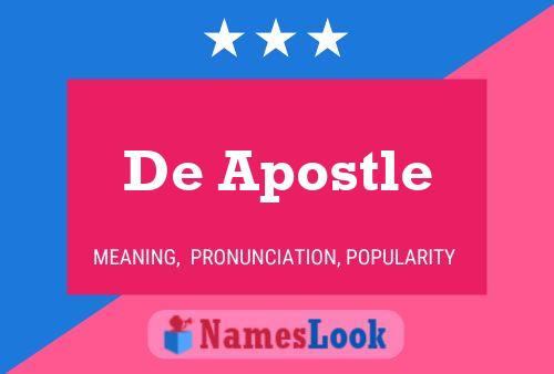 De Apostle Namensposter