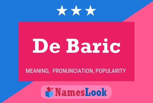 De Baric Namensposter