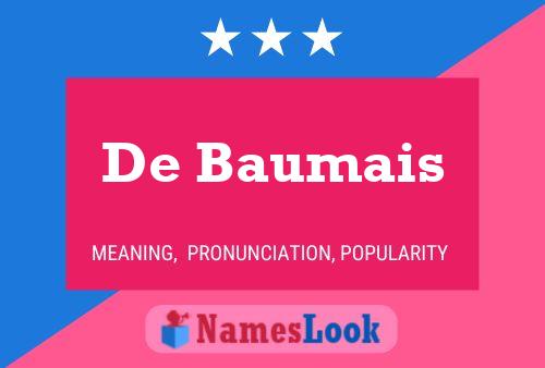 De Baumais Namensposter