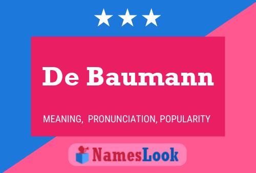 De Baumann Namensposter