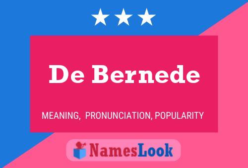 De Bernede Namensposter